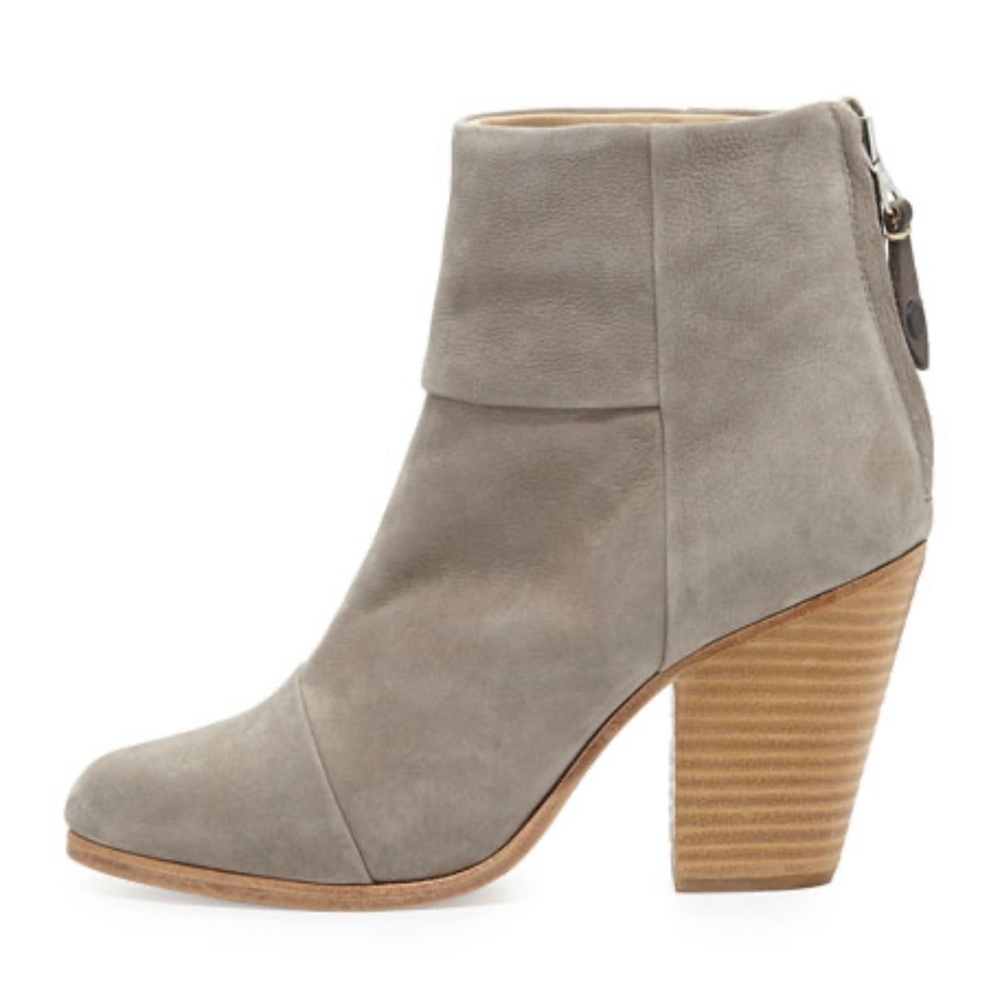 Rag&Bone Newbury Nubuck Ankle Boot Gray , size 35 , 5 US